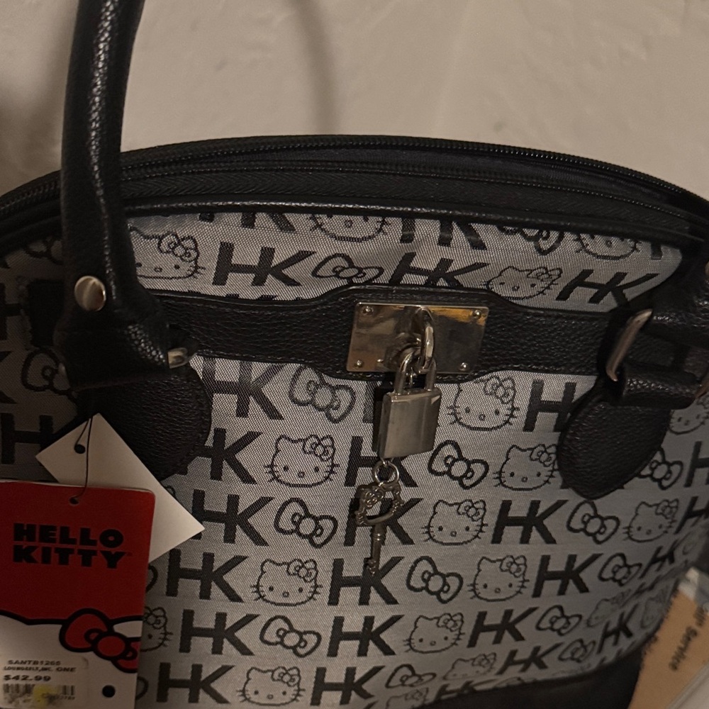 Hello Kitty Black and Gray Satchel